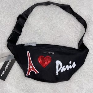 Love Paris Karl Lagerfeld Large Fanny bag(NEW)